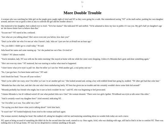 Stories/MoreDoubleTrouble screenshot