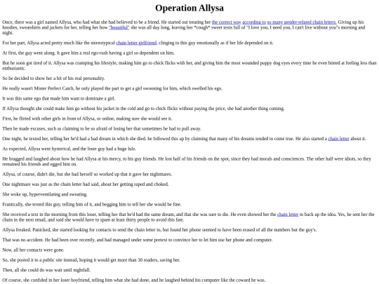 Stories/OperationAllysa screenshot