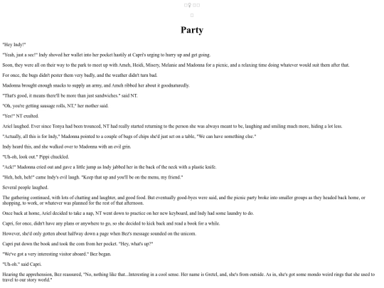 Stories/Party screenshot