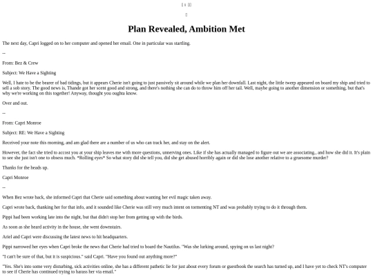 Stories/PlanRevealedAmbitionMet screenshot