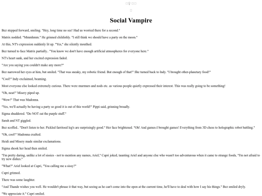Stories/SocialVampire screenshot