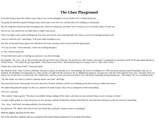 Stories/TheGlassPlayground screenshot