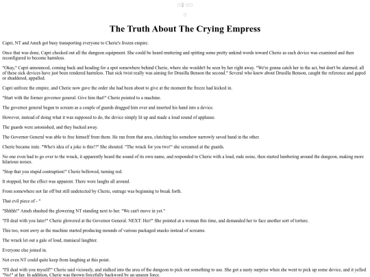 Stories/TruthAboutCryingEmpress screenshot