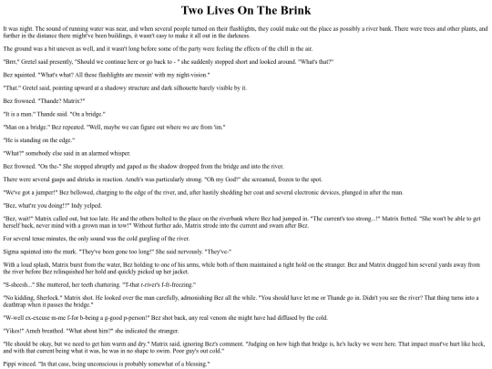 Stories/TwoLivesOnTheBrink screenshot