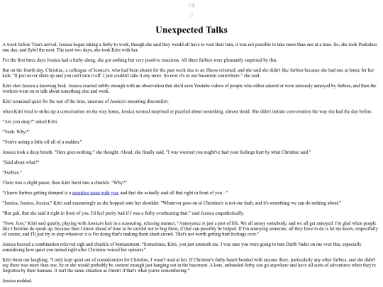 Stories/UnexpectedTalks screenshot