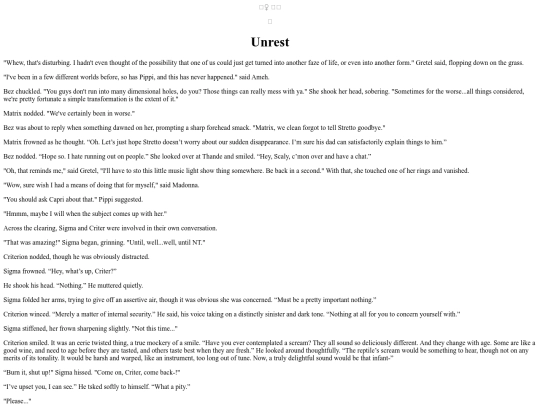 Stories/Unrest screenshot