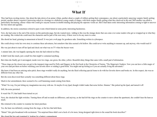 Stories/WhatIf screenshot