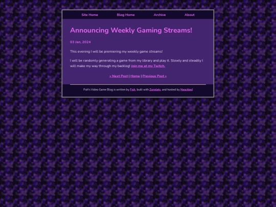posts/2024-01-03-Announcing-Gaming-Streams screenshot