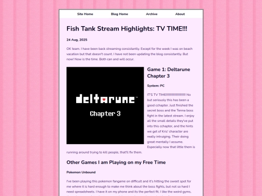 posts/2025-08-24-Fish-Tank-Stream-64-6 screenshot