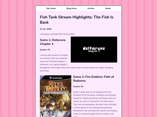 posts/2026-01-21-Fish-Tank-Stream-69-71 screenshot