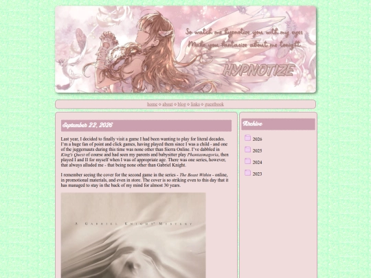blog screenshot