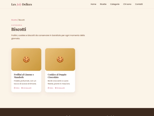categorie/biscotti screenshot