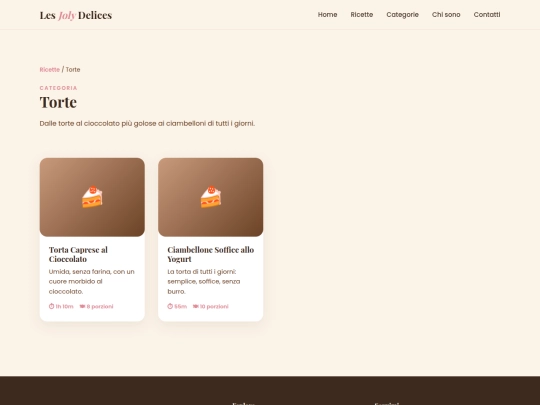 categorie/torte screenshot