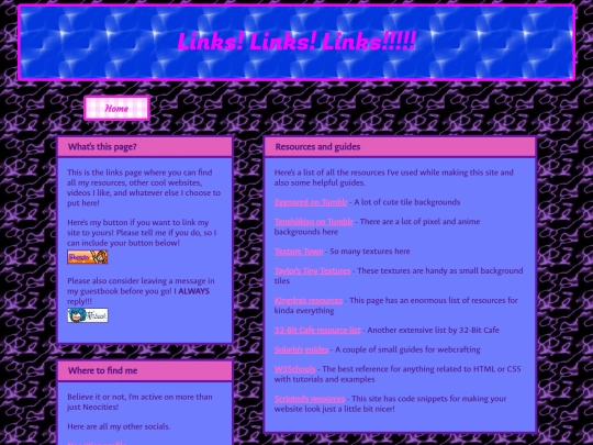 links screenshot