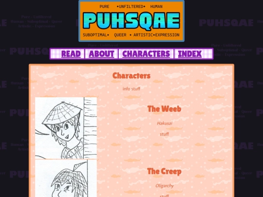 projects-index/PUHSQAE/characters screenshot