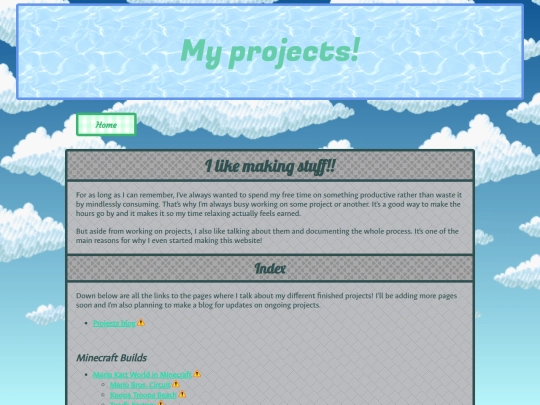 projects-index screenshot