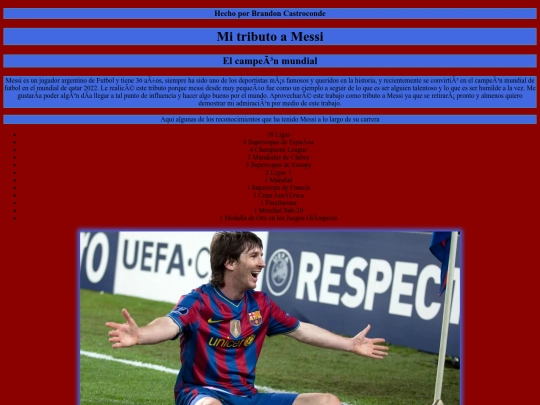 Tributo a Messi Final screenshot
