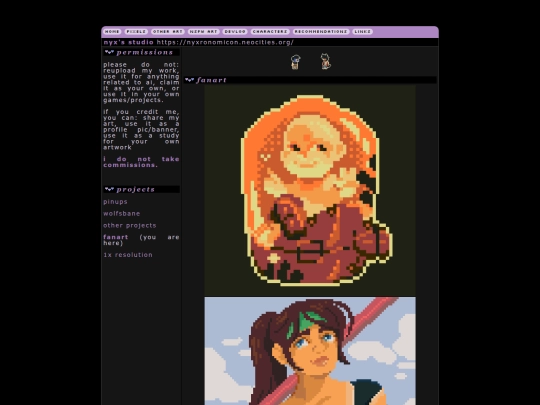 pixels/fanart screenshot
