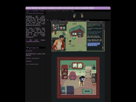 pixels/wolfsbane screenshot