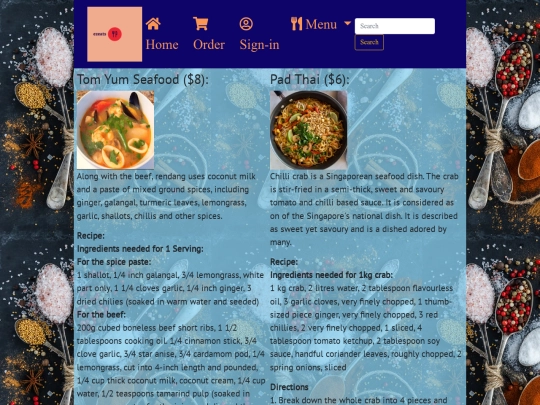 tmenu screenshot