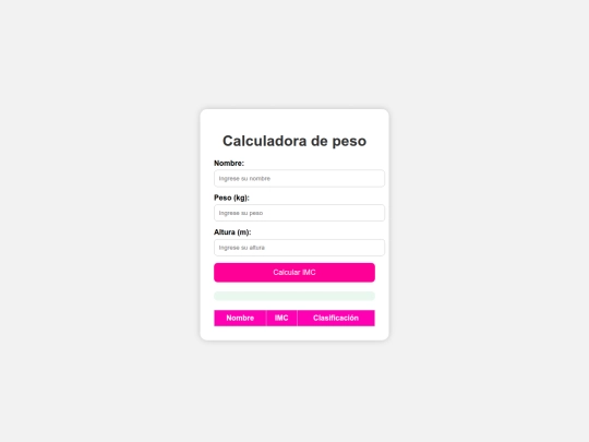 calculadoraimc screenshot