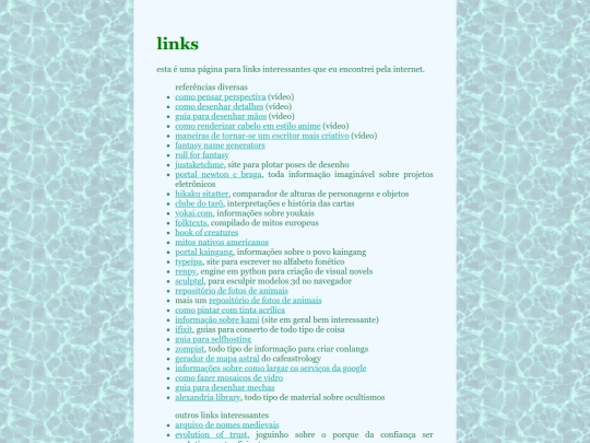 links screenshot