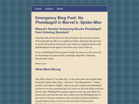 posts/2025-09-09Emergency-Blog-Post-Why-Phelddagrif-Was-Not-In-Spider-Man screenshot