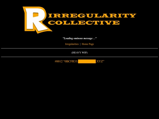 irregularity screenshot