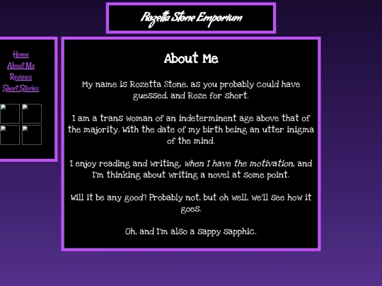 aboutme screenshot