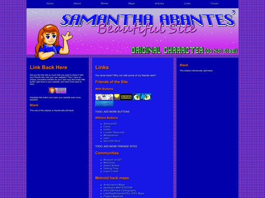 links screenshot