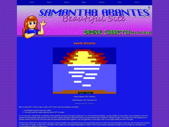 works/zzt/005-sweet-dreams screenshot