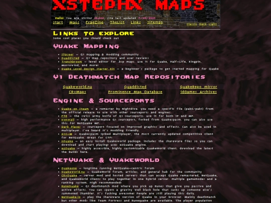 links screenshot