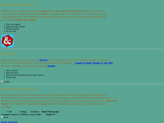 About-me screenshot