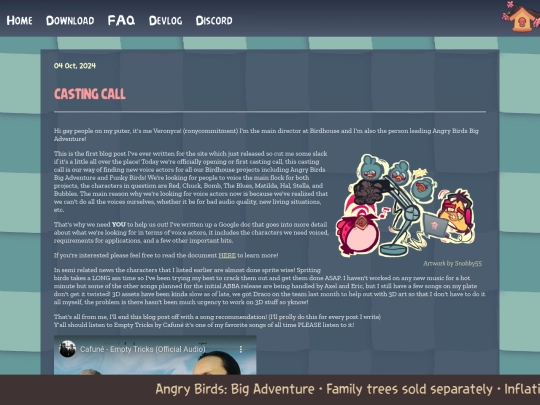 devlog/posts/2024-10-04-Casting-Call screenshot