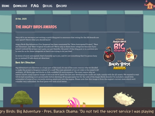 devlog/posts/2025-02-01-The-Angry-Birds-Awards screenshot