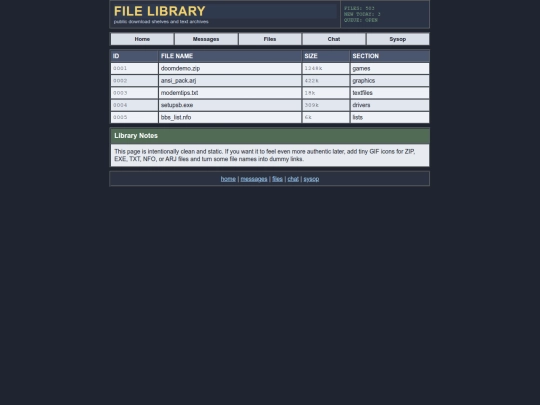 files screenshot