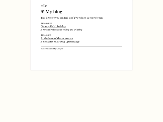 blog screenshot