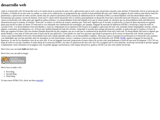 index screenshot