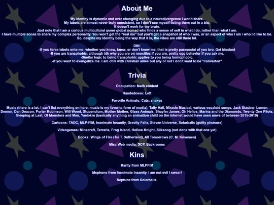 about-me screenshot