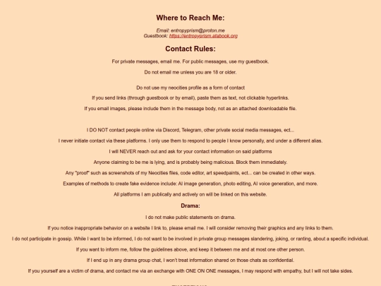 contact-rules screenshot