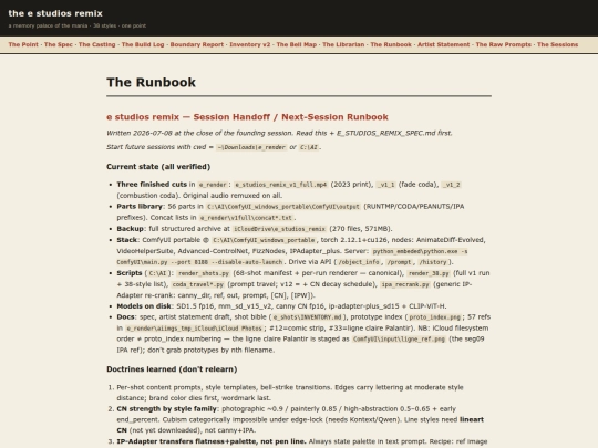 pages/runbook screenshot