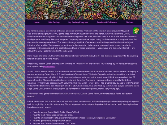 pages/aboutme screenshot