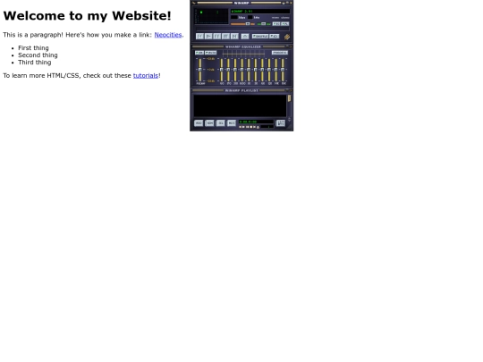 pages/experimentzone/winamppage screenshot