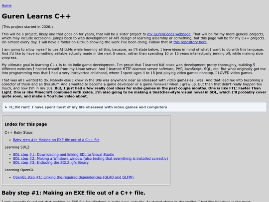pages/gurenlearnscpp/gurenlearnscpp screenshot