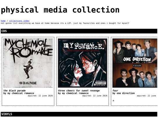 collections/physicalmedia screenshot