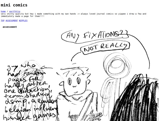 portfolio/minicomics screenshot