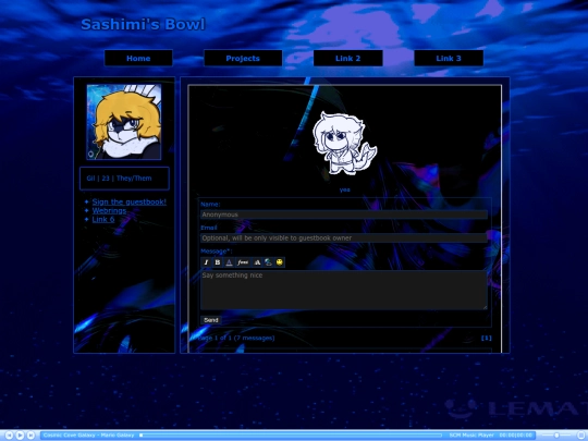 guestbook screenshot