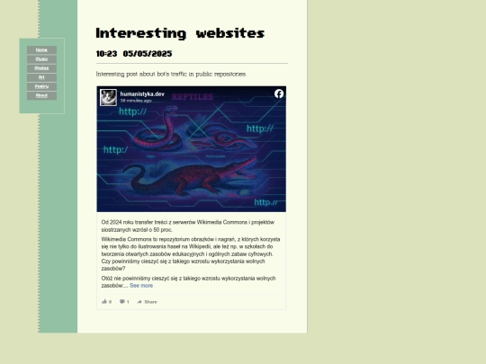 interesting-websites screenshot