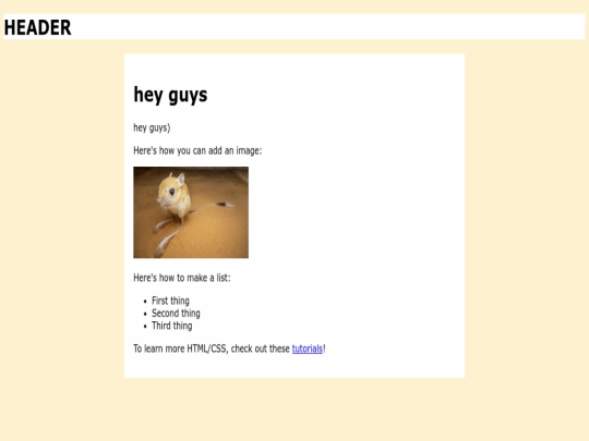 index screenshot