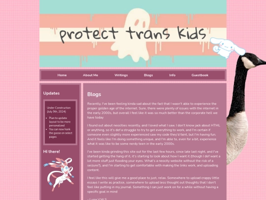 Blogs/makingsite screenshot